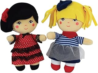 Jemini - 023521 - Lot de 2 Poupées Européennes +/- 20 cm : la Parisienne et l'Espagnole