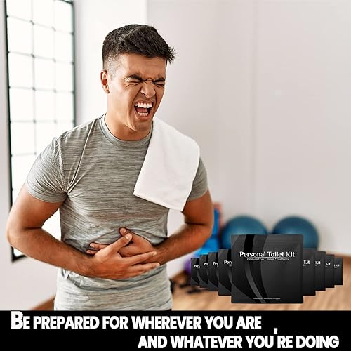 Miniatura 4 de Kit de inodoro personal para llevar, paquete de 10 (negro)