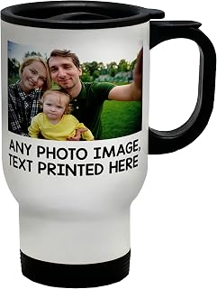 Shopagift Personalised Travel Mug Any Photo Image Text Logo Cup Gift Birthday Mum Dad Family Retirement Work Colleague Boss
