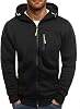 MXETWJEL Mens Hoodies Anime Mens Ecosmart Fleece Full-Zip Hoodie, Zip-Up Hooded Sweatshirt