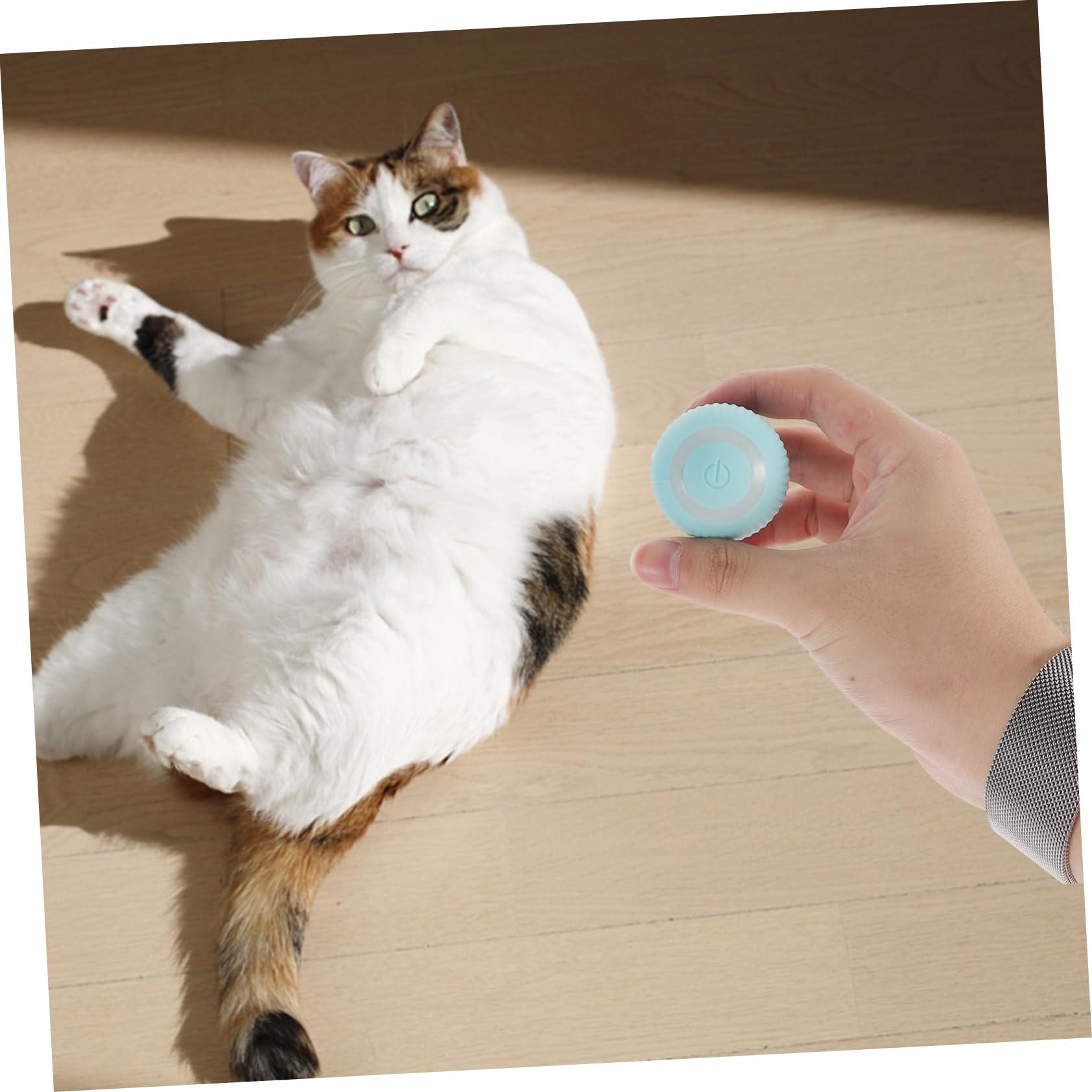Happyyami 3pièces Jouet Interactif pour Chat Boule à Chat Intelligente Joueur à Mâcher Résistant