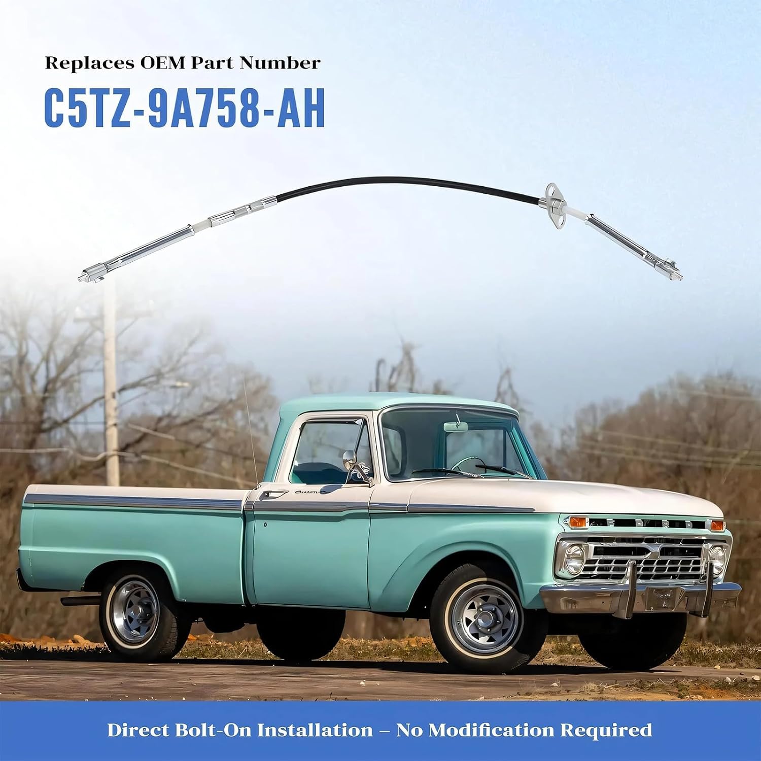 20 Inch Throttle Linkage Produced for 1965 1966 Truck Line Cars Including 352 Enhanced Engine Bolt on Stream Throttle Cable