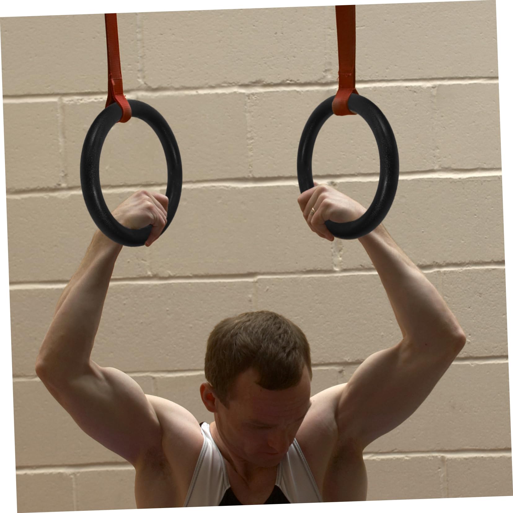 Anillos de Gimnasia 2 Piezas de Repuesto hasta 400kg ABS Negro