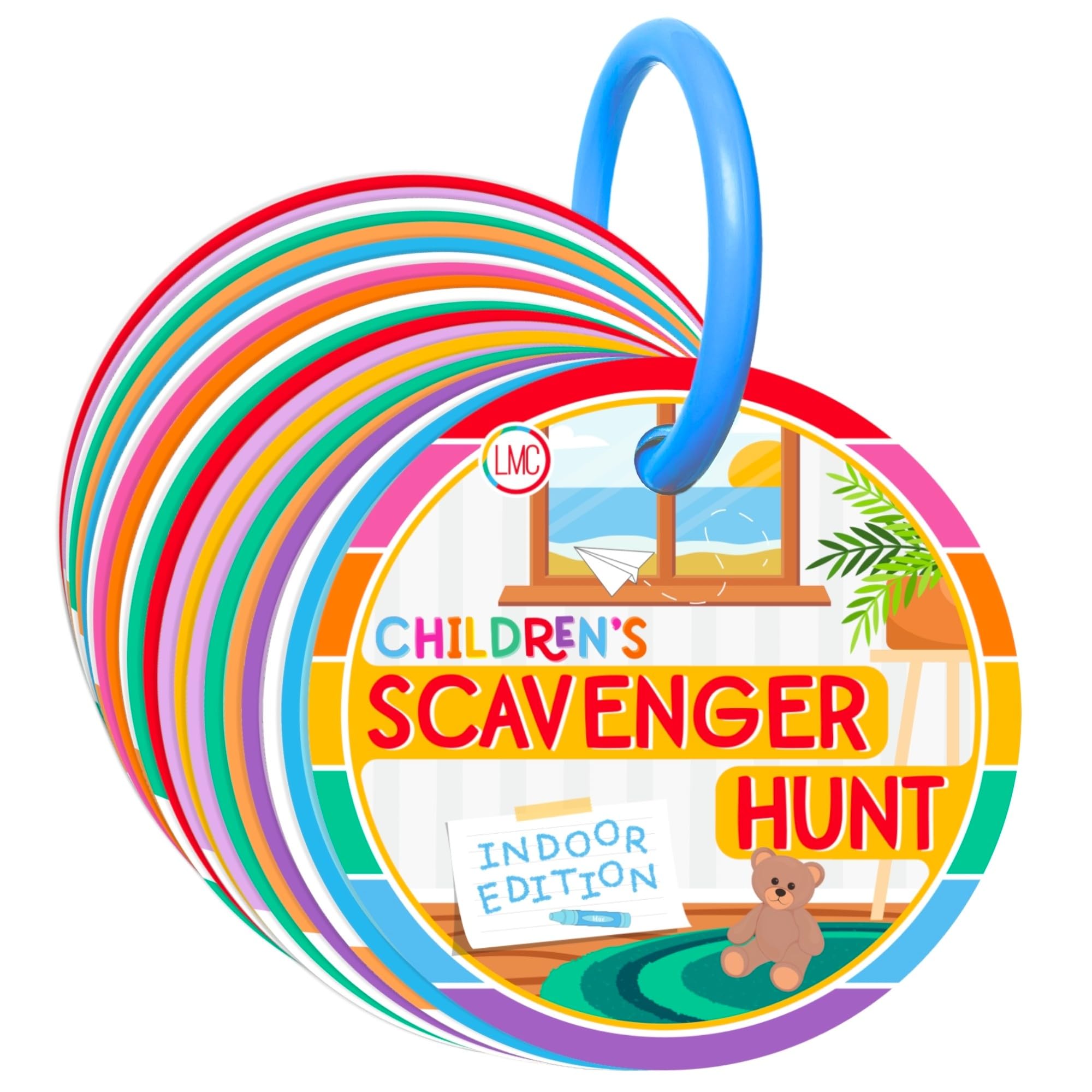 LMC Products Children's Scavenger Hunt: Indoor Edition | Toddler Activities for 2, 3 Year Olds & Up | Toddlers Activity Cards | Learning Games for Kids (Classic Version)