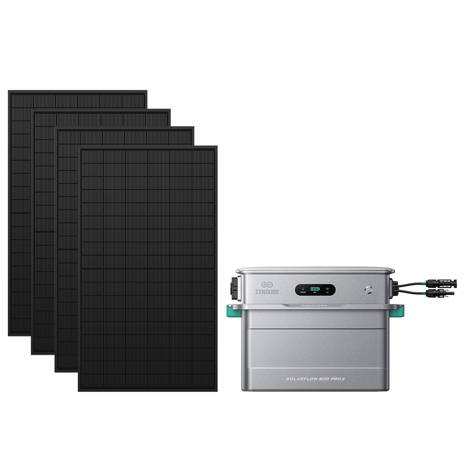 Zendure SolarFlow 800 Pro2, 800W Sortie, 1.92kWh IA, 1720W | 800W AC Sortie, 1.92kWh LiFePO4, Extensible 7.68kWh, IA App, Plug & Play, Batterie Balcon Solaire