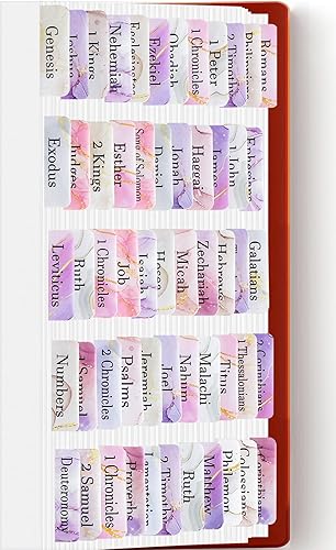 Pestañas laminadas de la Biblia, suministros de diario bíblico, pestañas de estudio bíblico para mujeres y hombres, pestañas de índice de libros