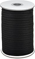 Vista 11 de Coopay Cordón elástico de 100 yardas de largo, 1/2 pulgada de ancho, cuerda elástica, cuerda elástica, carrete de punto para coser