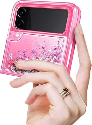 Miniatura 6 de NGB Supremacy Funda compatible con Samsung Galaxy Z Flip 4 5G (2022) con soporte de anillocorrea para la muñeca, funda protectora con purpurina