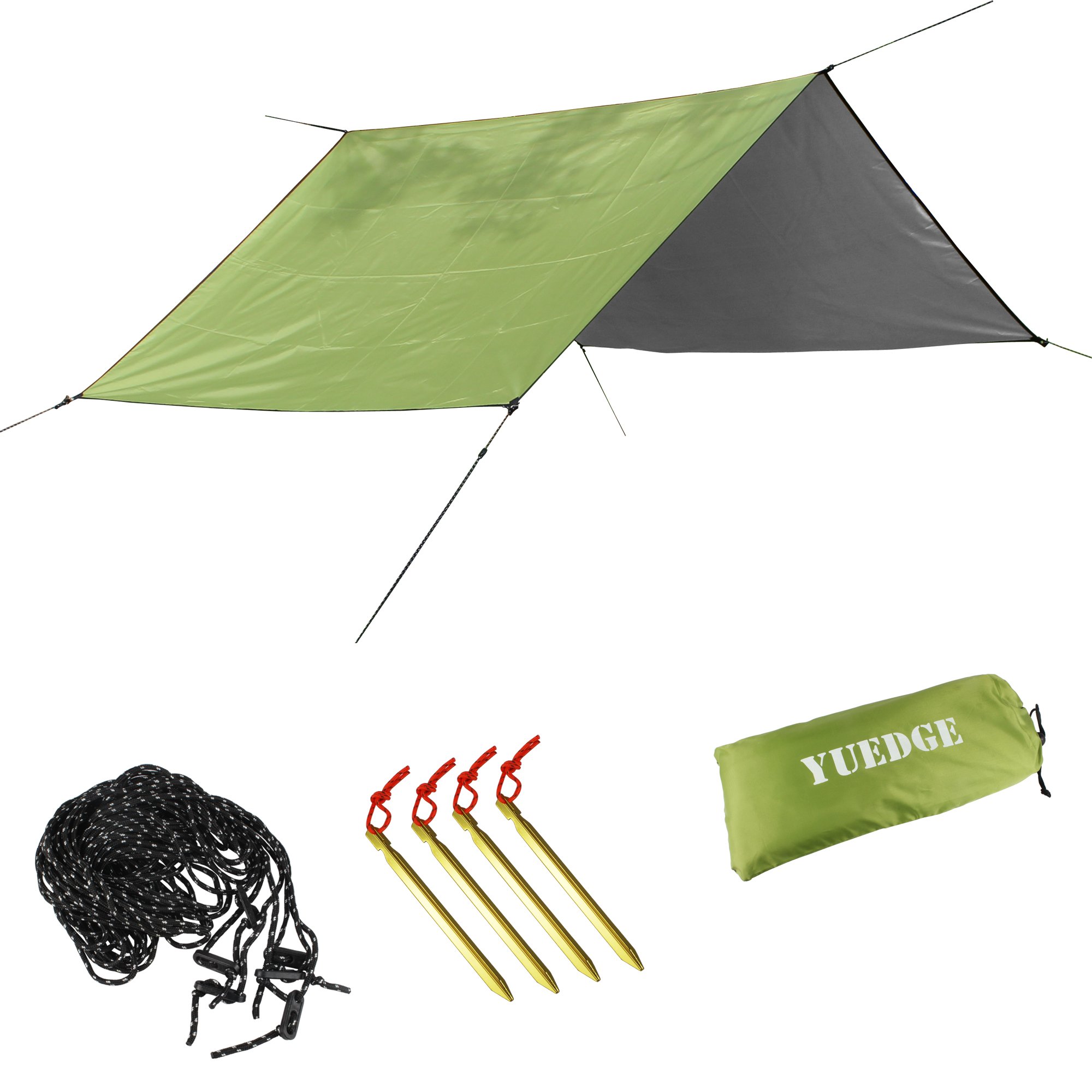 Easy Set Up Portable Waterproof Camping Tarp Shelter Sunshade Rain