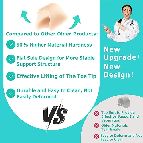 Miniatura 10 de Corrector de dedos de gel en martillo  Alisadores de dedos de martillo para dedos rizados  Separadores de dedos para mujeres y hombres  Levanta la