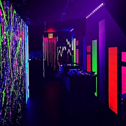 Miniatura 3 de Luces negras de Tansir de 300 W LED con enchufe (cable de 6 pies) para fiesta de Halloween, iluminación de escenario, acuario, pintura corporal,