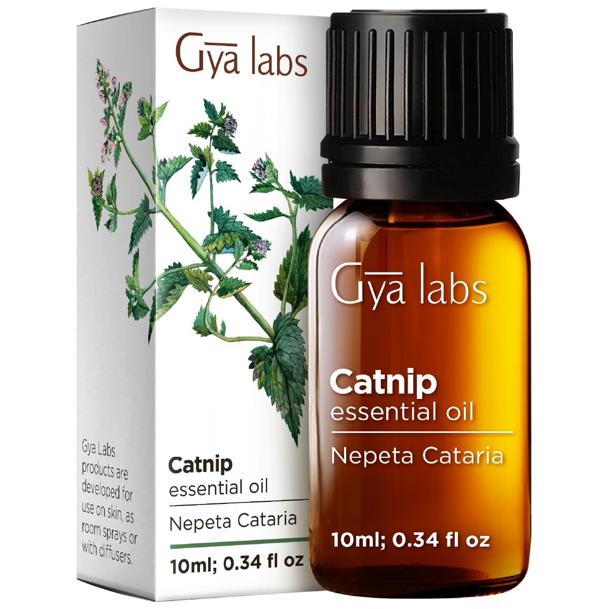 Catnip Essential Oil for Skin, Hair &amp; Diffuser - 0.34 Fl Oz
