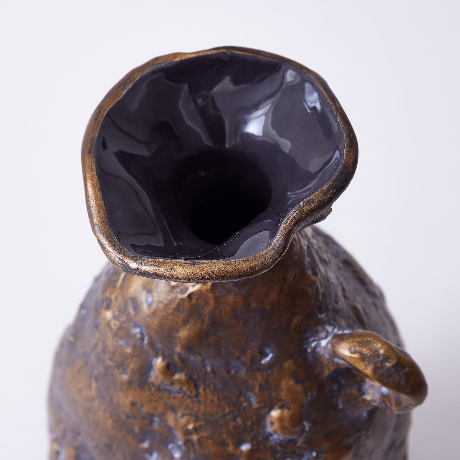 Amazon.co.jp: PATINA 陶器 フラワーベース オブジェ 高さ40cm