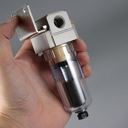 Miniatura 2 de CrocSee C1.8C.027 14 "NPT Thread 26CFM Compresor de aire de drenaje automático comprimido en línea Separador de filtro de trampa de agua de humedad