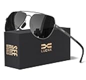 Aviator Sunglasses for Men Women Polarized New Shades Large Metal Frame - UV 400 Protection