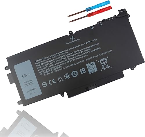 K5XWW - Batería para laptop compatible con Dell Latitude 13 7389 7390 P29S001 P29S002 Latitude 12 5000 5289 2 en 1 L3180 E5289 Series 451-BBZC 6CYH6