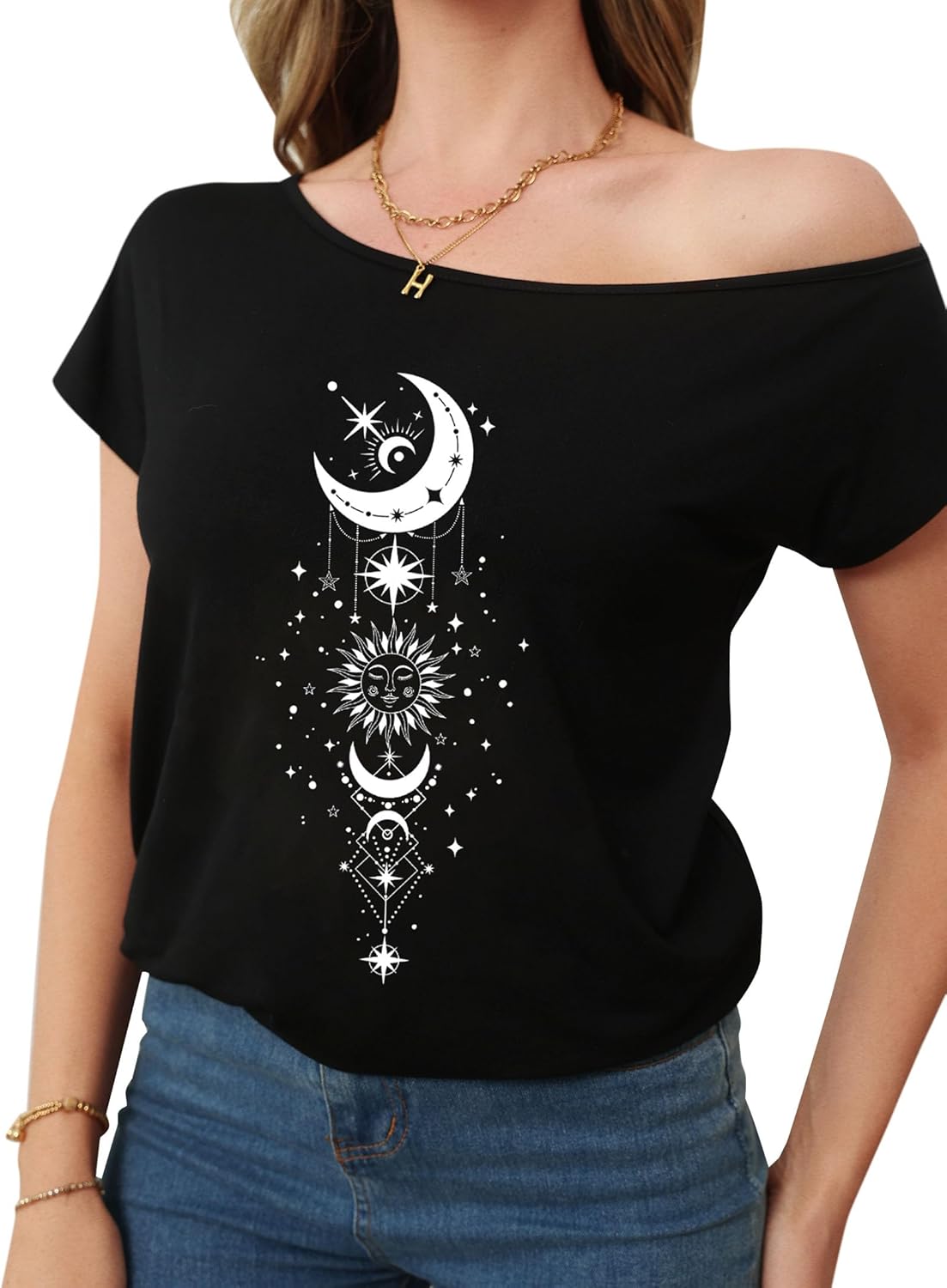 Remidoo Women Off The Shoulder Tops Short Sleeve T-Shirt Casual Blouse - Image 4