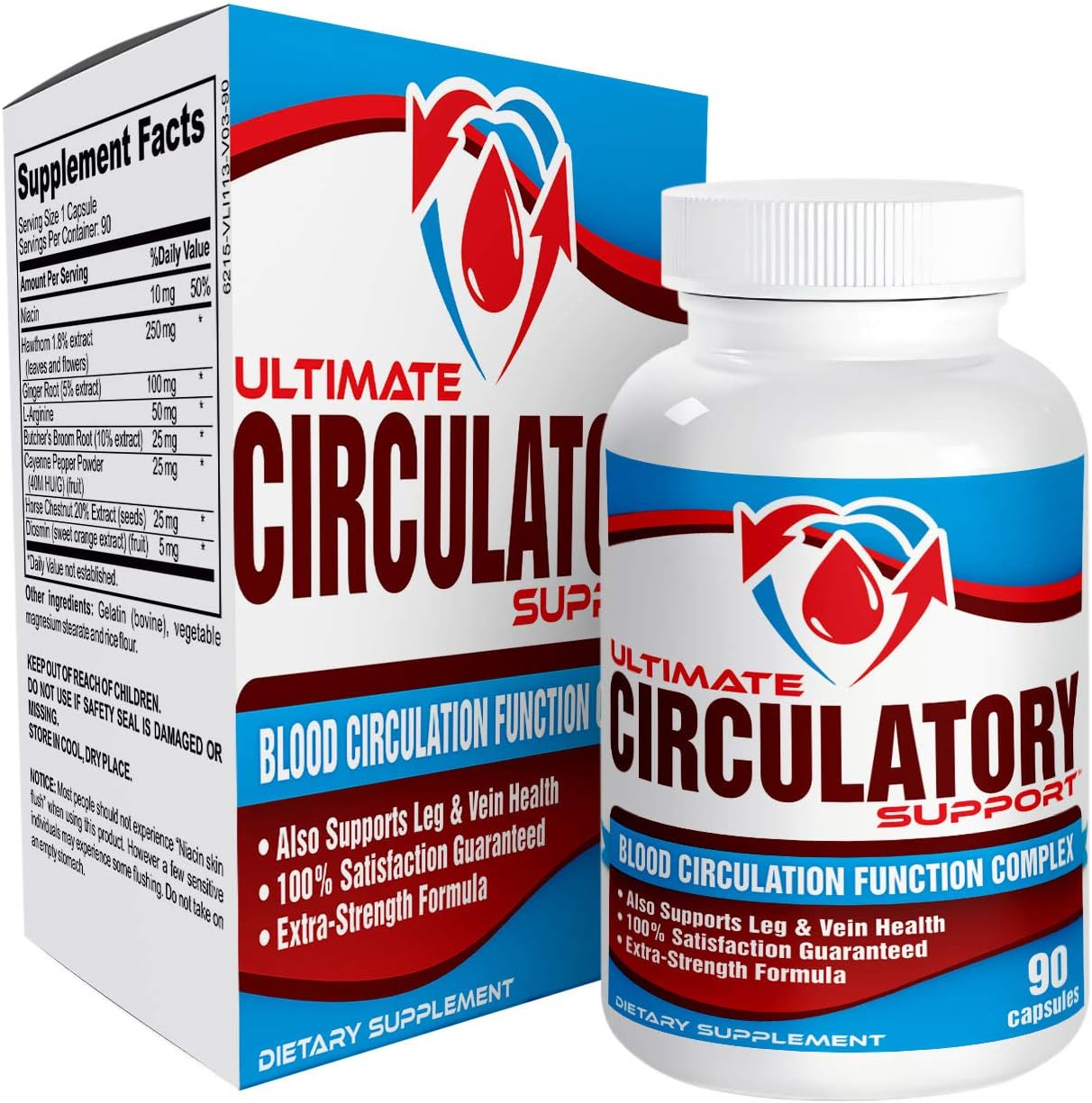 All-in-1 Circulation Support Supplement Booster - Pills - Supplements - 90 Capsules