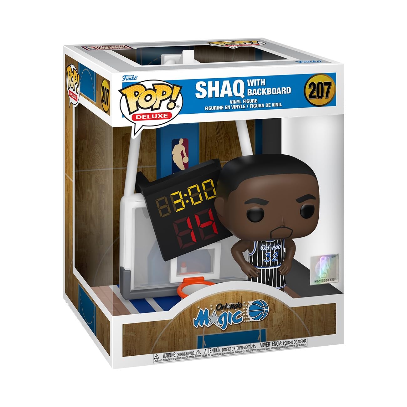 Funko POP! Deluxe: Orlando Magic, Shaq with Backboard, Collectable Vinyl Figure, Gift Idea, Official Merchandise