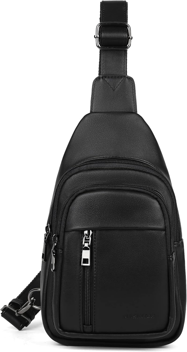 MASINTOR Sling Bag for Women - Crossbody Bags Fanny Pack with Vegan Leather - Adjustable Sling Backack for Travel - Image 7