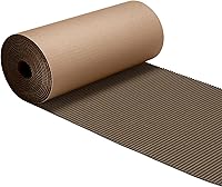 Vista 9 de Geyoga rollo de cartón corrugado de una cara B Flute blanco de 12 x 394 pulgadas para embalaje, almacenamiento, manualidades DIY, artículos