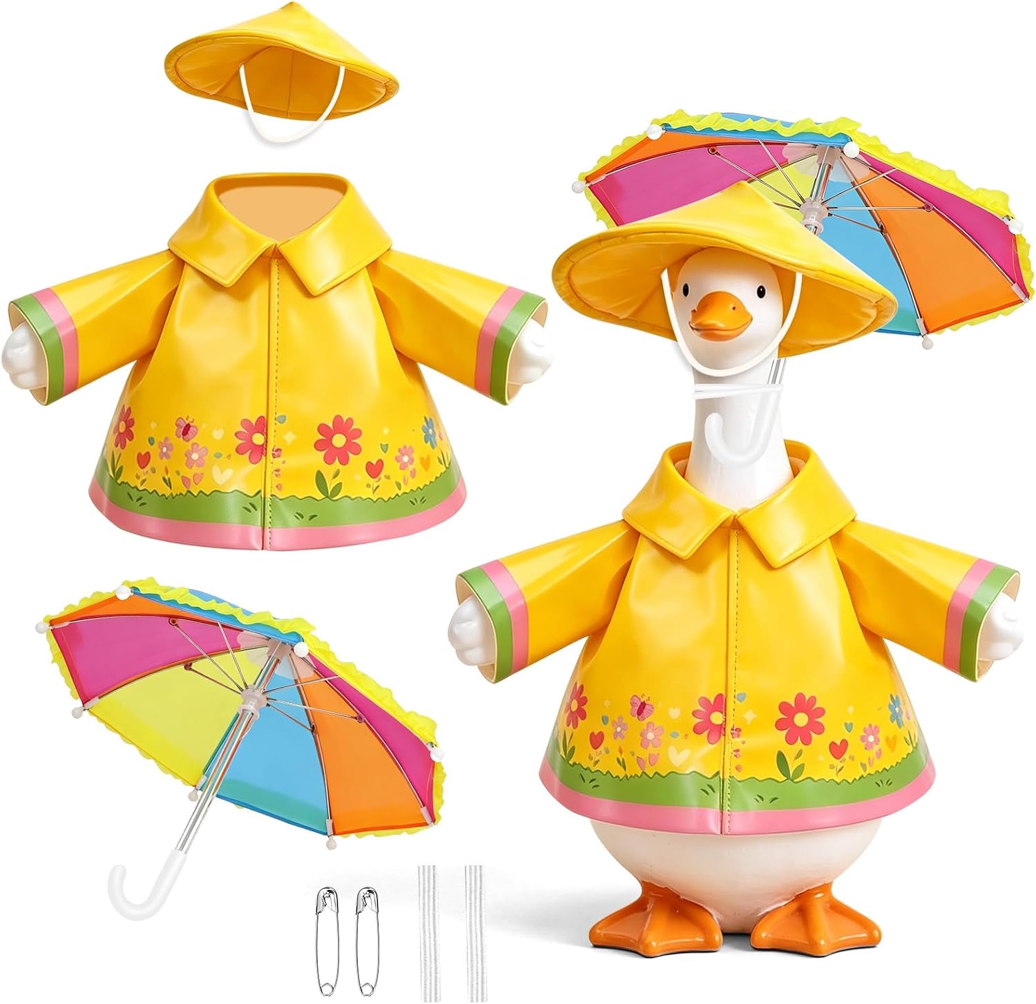 Raincoat Porch Goose Outfits Lawn Goose Rain Coat