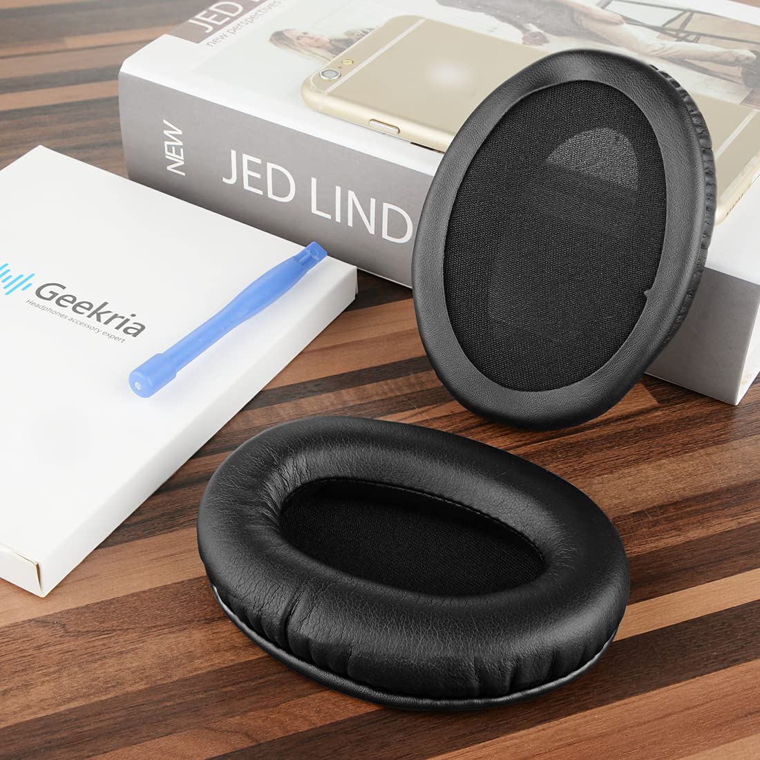 Geekria Replacement Ear Pads for HyperX Cloud Flight Cloud FlightS, Cloud Stinger Gaming Headphones, Ear Cushions, Repair Parts (Black) - Image 4