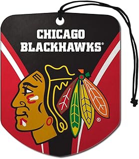 FANMATS NHL Chicago Blackhawks Air Fresheners2 Pack Shield Design Air Fresheners, Team Colors, One Size