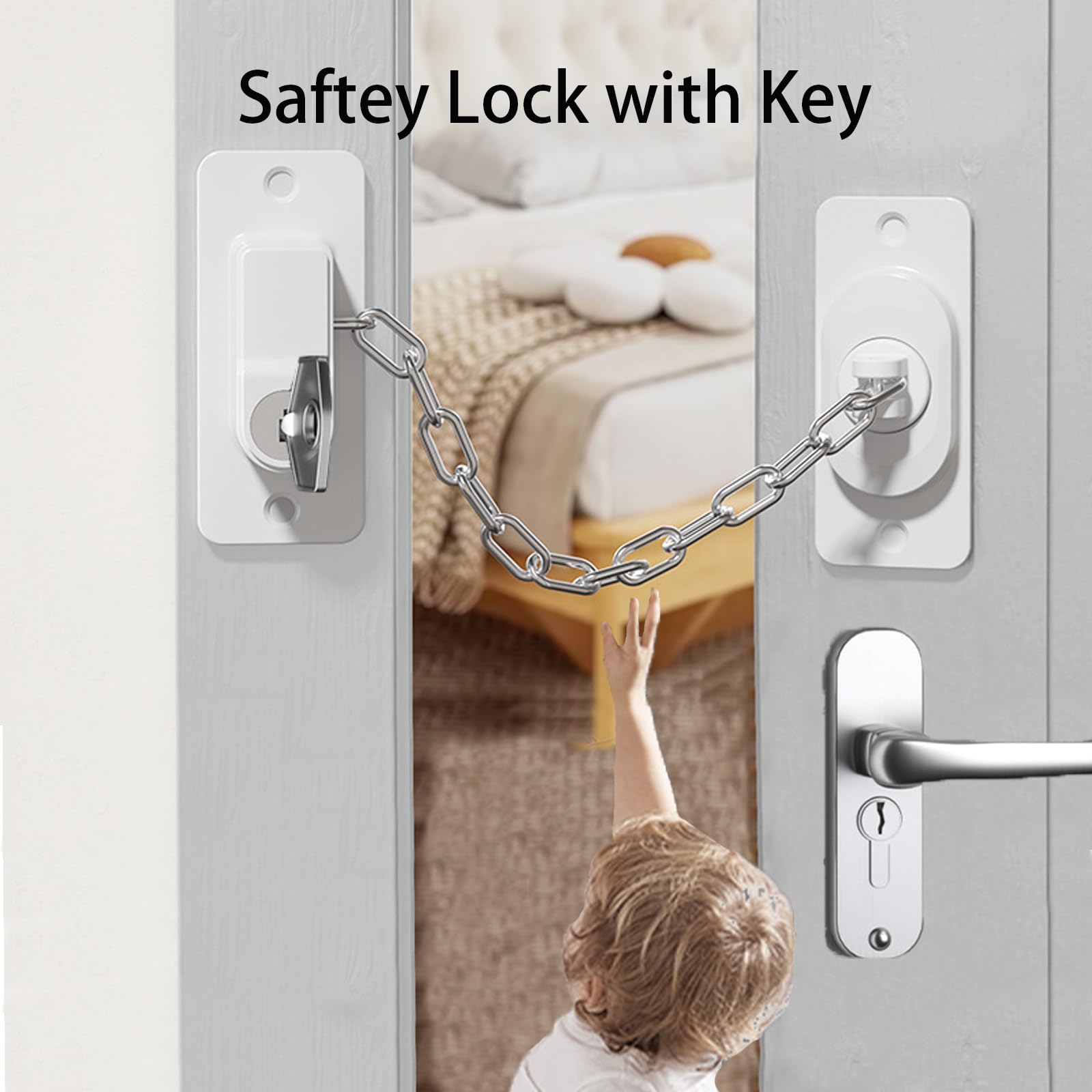 CMINGJ Paquete de 3 cerraduras de seguridad para niños, cerradura ajustable para refrigerador con llaves, para nevera, armarios, cajones, lavavajillas, inodoro y cerradura de seguridad para niños,