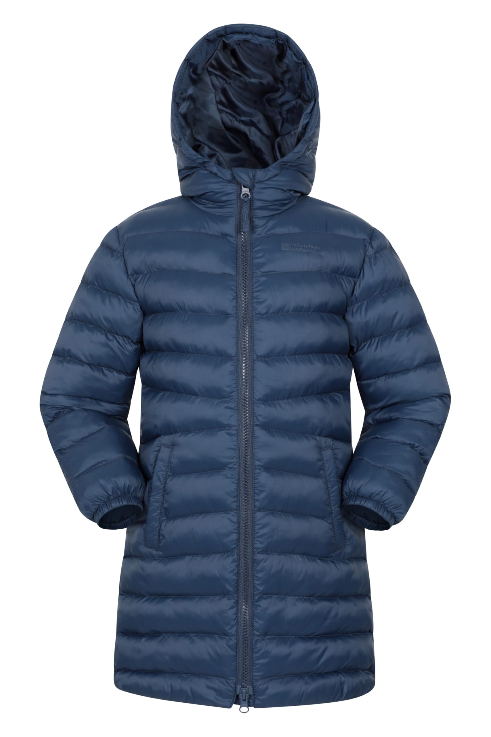 Mountain Warehouse Navy Florence Kids Long Padded Jacket 9-10Y
