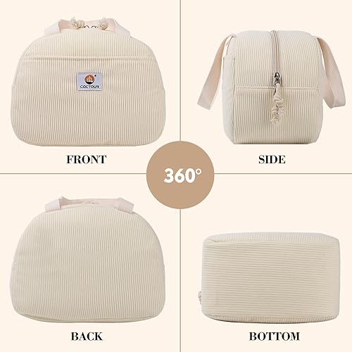 Miniatura 7 de Lonchera para mujeres, niñas y adolescentes, bonita lonchera hielera, portátil, pequeña, reutilizable, con aislamiento de pana para el trabajo,