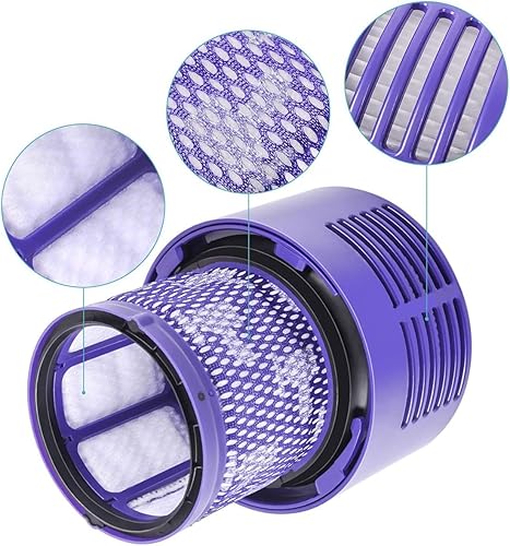 Miniatura 3 de Paquete de 3 filtros V10 de repuesto compatibles con aspiradora Dyson V10 serie Cyclone, V10 Animal, V10 Absolute, V10 Total Clean, SV12, repuesto