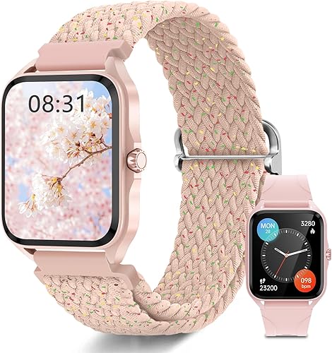 Relojes inteligentes para mujer, contador de calorías, reloj de actividad para teléfonos iOS y Android