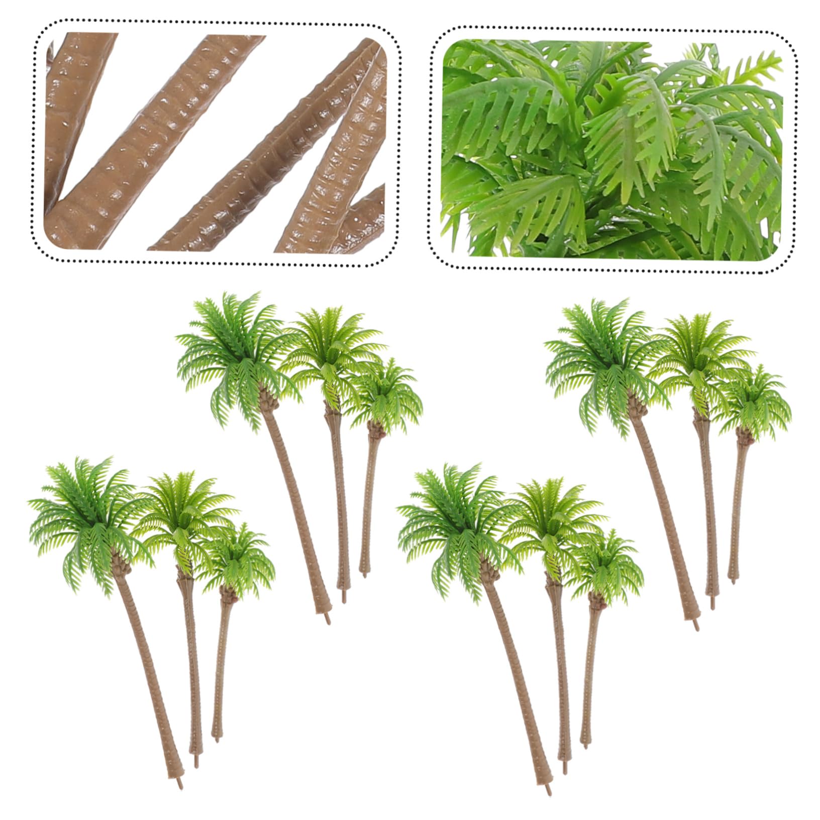48piezas Árboles De Artificiales para De Paisajismo De De Cocoteros para Decoración De Maquetas y Construcción De
