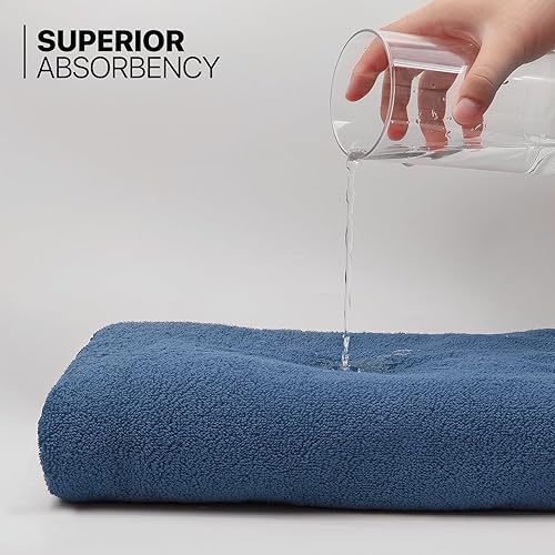 Miniatura 6 de MoNiBloom Juego de 12 paños de lavado de cara 100% algodón para baño, hogar, hotel, spa, gimnasio, yoga, ducha, altamente absorbentes, ultra suaves,
