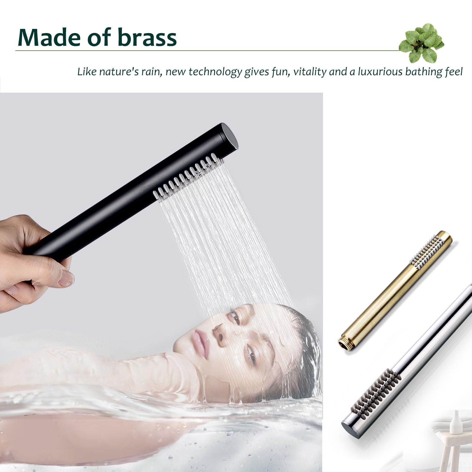 Sistema de Ducha Empotrada, Conjunto de Ducha, Ducha de Lluvia de 10 Pulgadas y Ducha de Mano, Agua Fría y Caliente Ajustable (Color : Chrome)