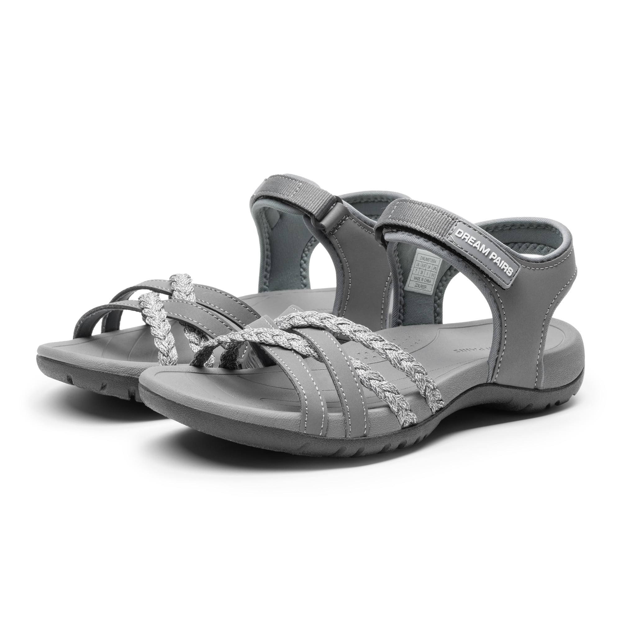 DREAM PAIRS Damskie sandały lekkie sandały turystyczne dla kobiet wygodne sportowe szybkoschnące wędrówki sandały wodne