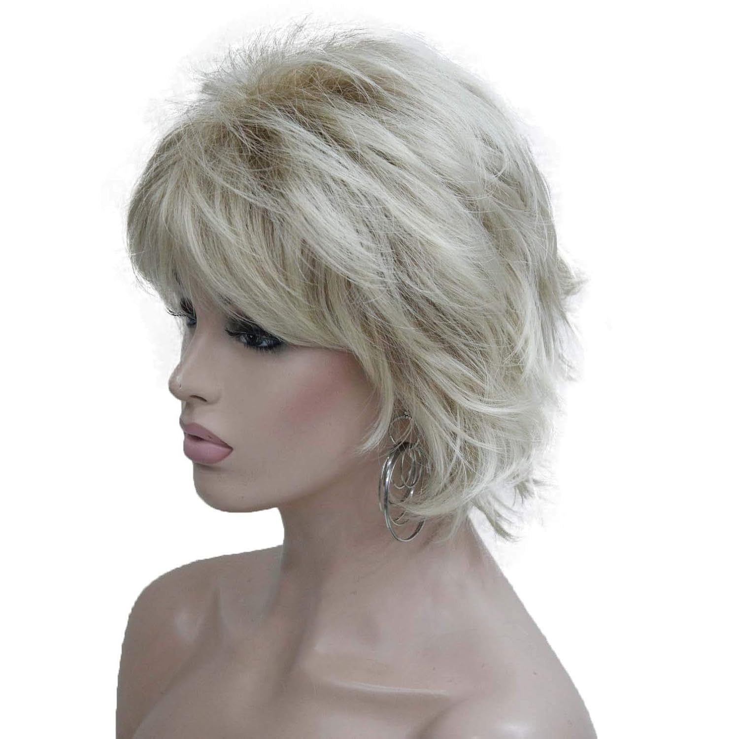 Wiginway Short Layered Shaggy Wavy Wigs 100% Imported Premium Hair Heat Resistant Synthetic for Women 6 Inch - Image 2