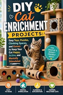 DIY Cat Enrichment Projects: Easy Toys, Puzzles, Climbing Spaces, and Games to Keep Your Cat Happy, Active, and Mentally Stimulated