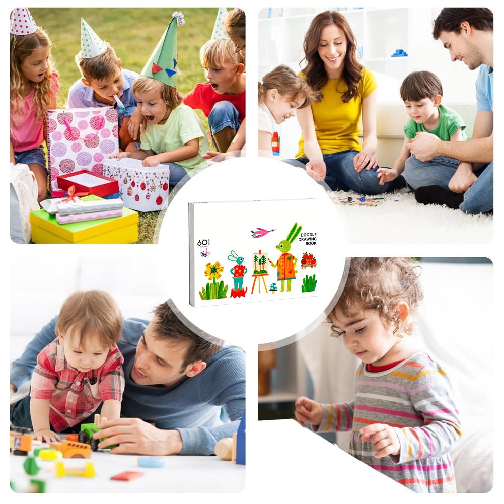 Quaderno Da Schizzo Per Bambini 60 Pagine Da Colorare Su Entrambi I Lati | Libro Da Disegno Per Schizzare Per Bambini Studenti Adulti Principianti Pittori