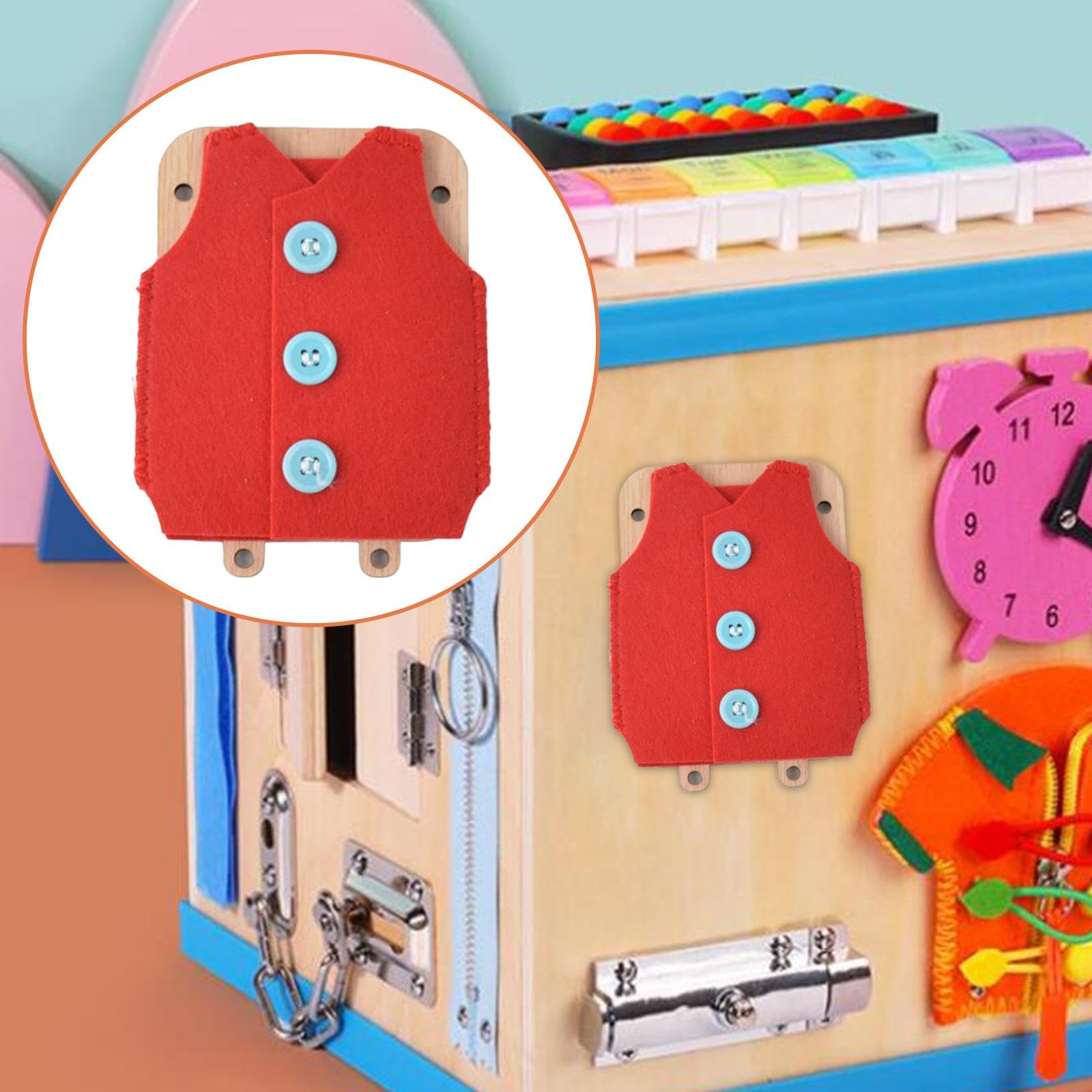 Fityle Montessori Busy Board Zubehör - Lernspielzeug Für Kinder Ab 3 Jahren