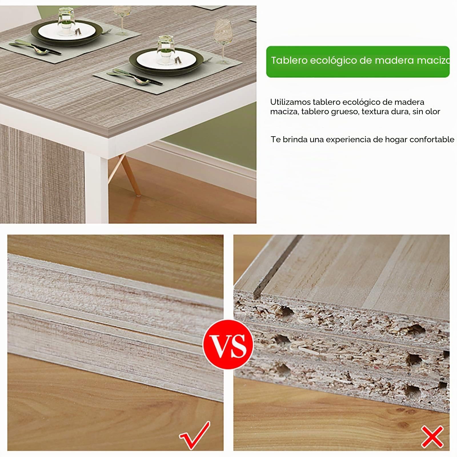 Mesa Plegable Montada en la Pared - Mesa de Cocina y Comedor Flotante Convertible para Espacios Pequeños, Escritorio de Oficina en CAS