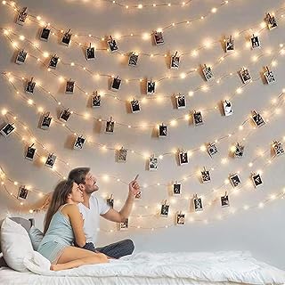 Photo Clip String Light - 33Ft 100LED Fairy Lights with Clips for Pictur...