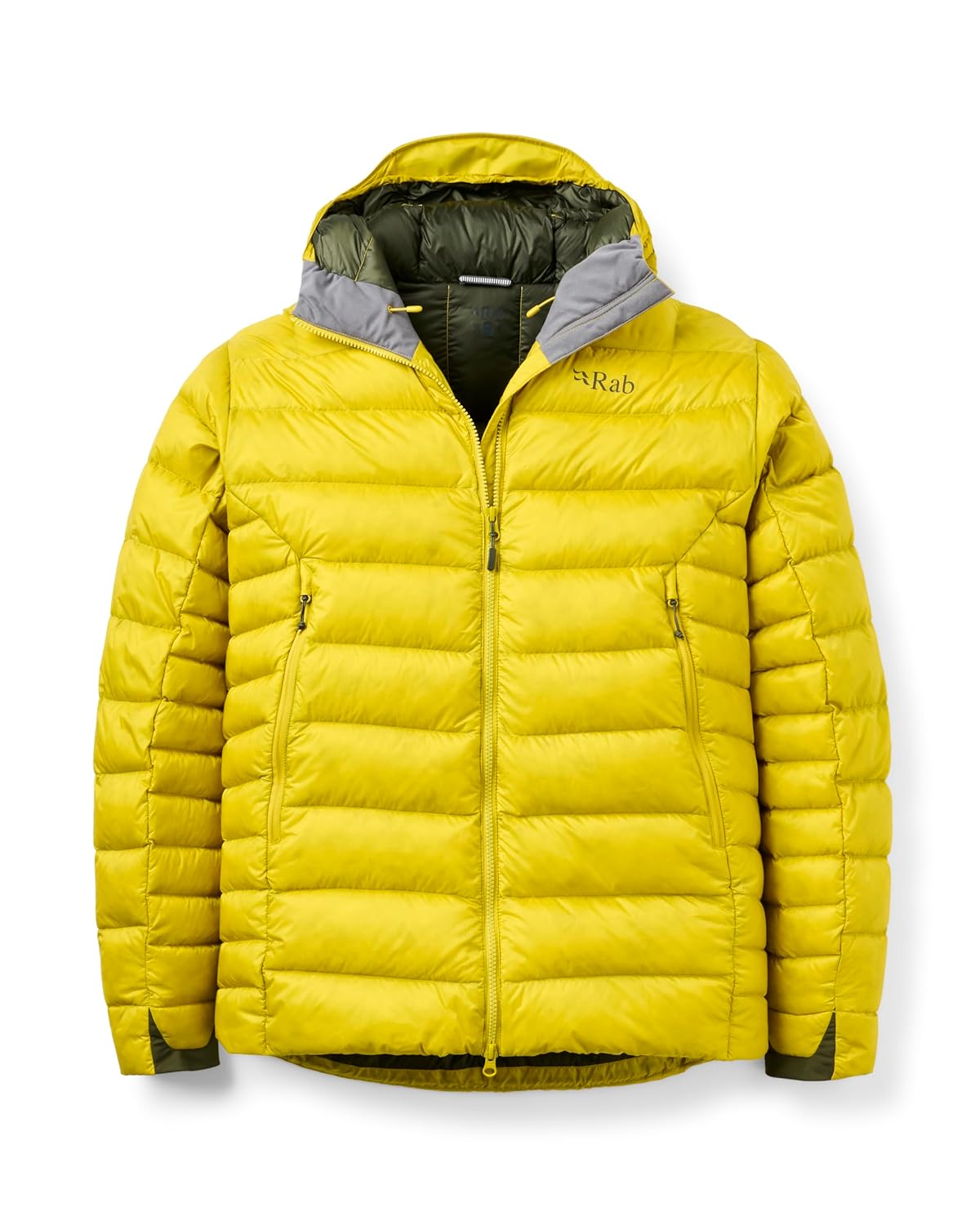 Rab Mens Electron Pro 800-Fill Down Hooded Jacket for Climbing Mountaineering