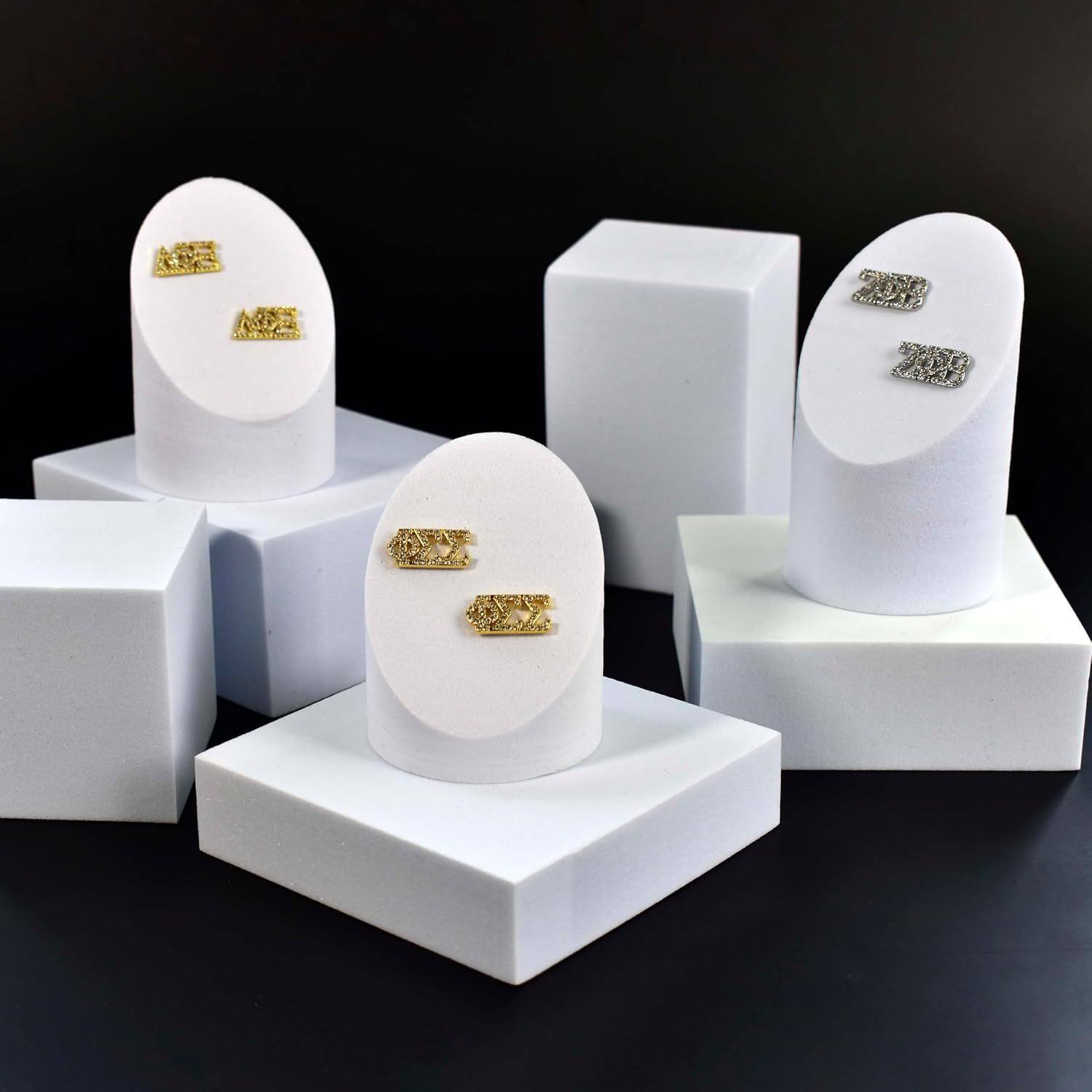 Sorority Shop Delta Delta Delta Earrings — DDD 18K Gold Plated Sorority Gifts Earrings, Long-Lasting Tri Delta Gifts for Women - Image 4