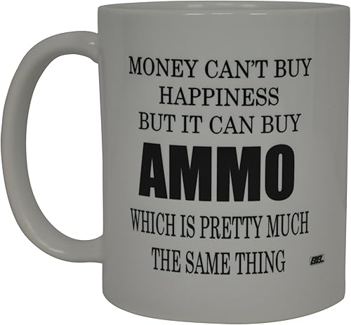 Rogue River Tactical La mejor taza de café divertida Money Can't Buy Happiness But It Can Buy Mundial Novelty Cup