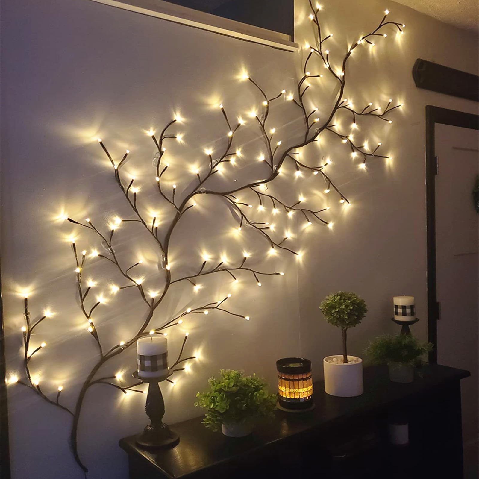 Decorate Room With Lighted Branches LED Lighted Poseable Branch Decor