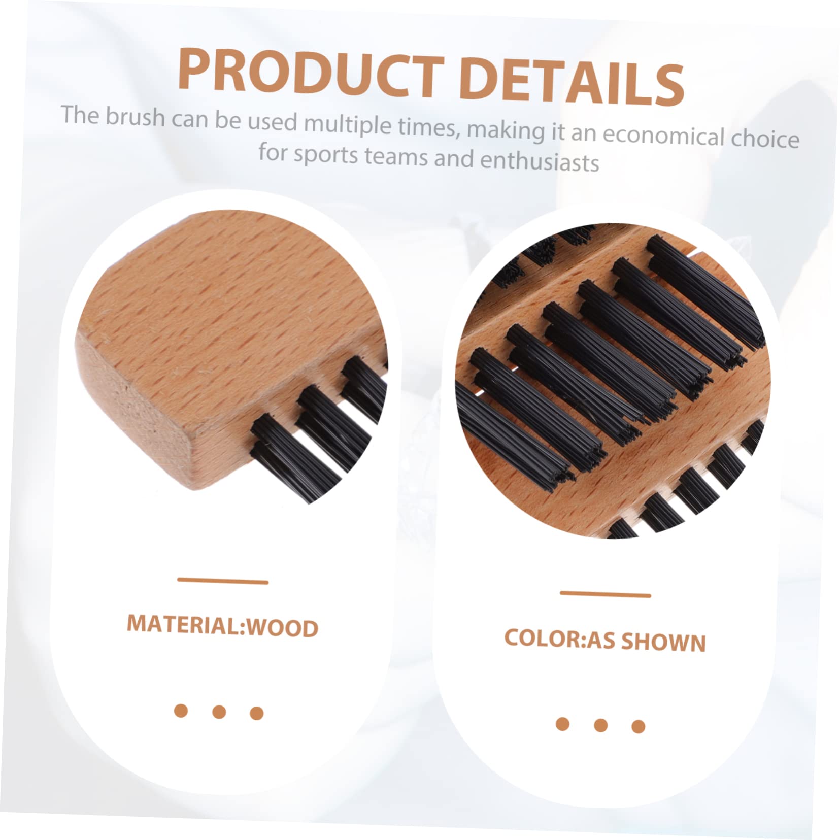 Cepillo Profesional de Sóftbol y Béisbol, Mango de Madera, 3 Piezas, Accesorio de Árbitro