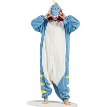 DELEY النساء الرجال هالوين Onesie الكبار بيجاما الحيوان تأثيري زي ملابس منزلية ملابس النوم ملابس رياضية ، الديناصور