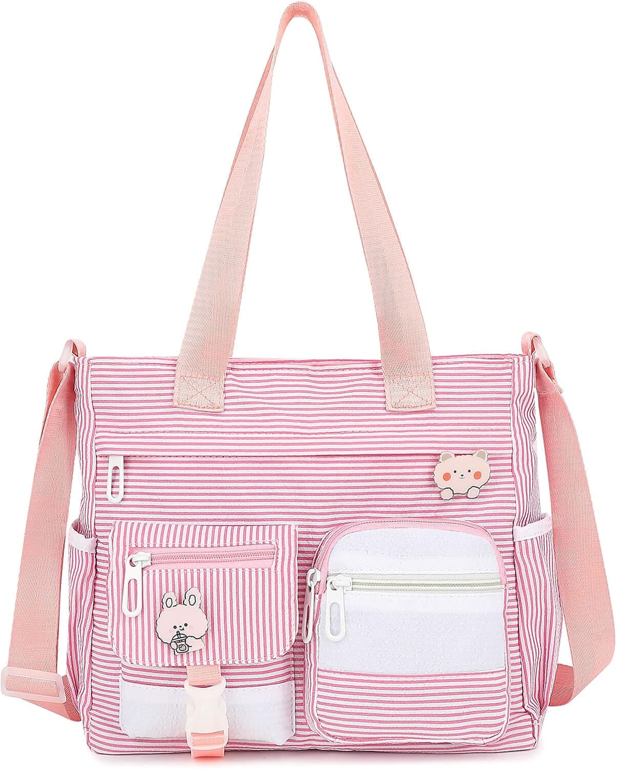 Phaoullzon Crossbody Cute Bag for Teens Kawaii Messenger Purse Nylon Shoulder Tote Bags